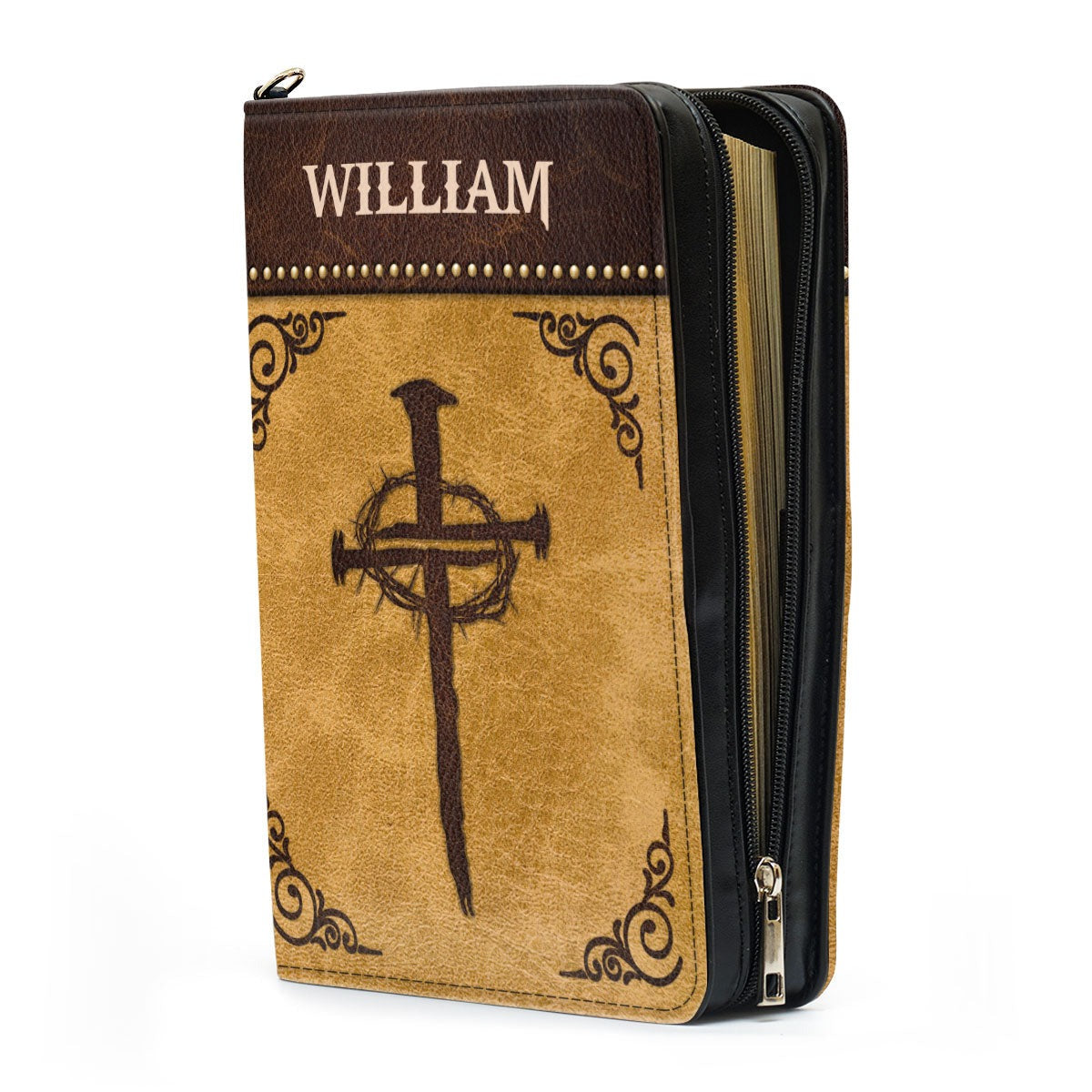 Be Still And Know That I Am God Leather Book Cover, Special Personalized Bible Cover, Christian Gift, Bible Covers Jesus Gifts. BCLAF01